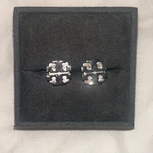 Tory Burch Silver Stud Earrings